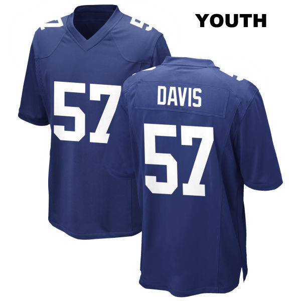 Home Jarrad Davis Stitched New York Giants Youth Number 57 Royal Game Football Jersey