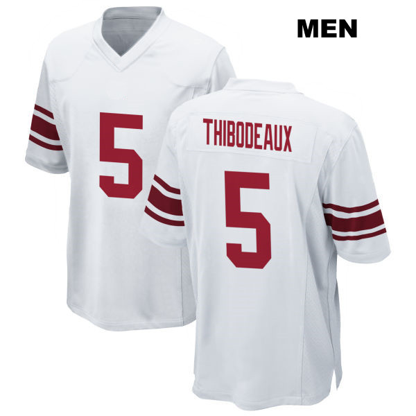 Kayvon Thibodeaux New York Giants Mens Stitched Number 5 Away White Game Football Jersey