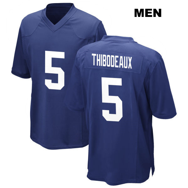 Kayvon Thibodeaux Home New York Giants Mens Number 5 Stitched Royal Game Football Jersey