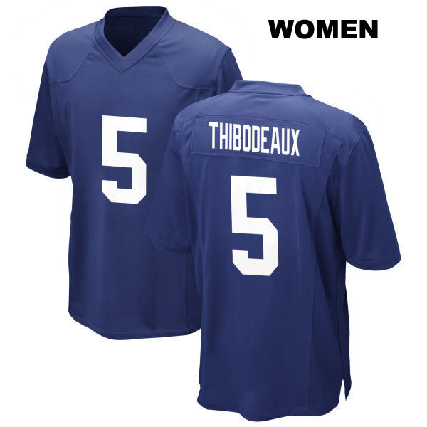 Kayvon Thibodeaux Stitched New York Giants Womens Number 5 Home Royal Game Football Jersey