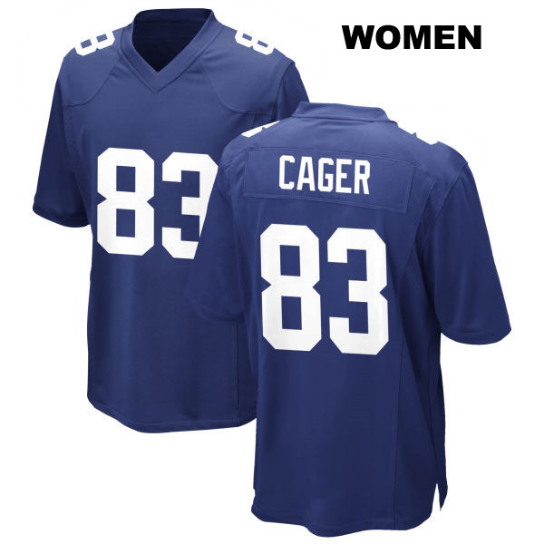 Home Lawrence Cager New York Giants Womens Number 83 Stitched Royal Game Football Jersey
