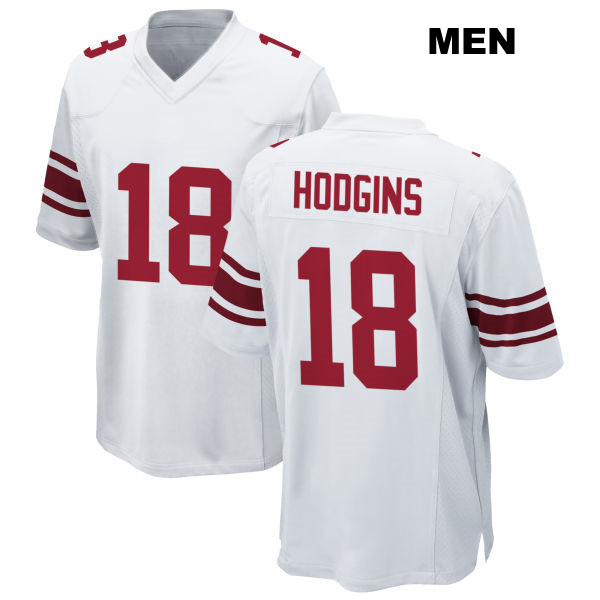 Isaiah Hodgins Away New York Giants Stitched Mens Number 18 White Game Football Jersey