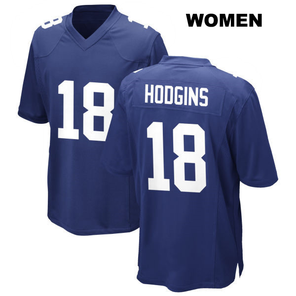 Stitched Isaiah Hodgins New York Giants Home Womens Number 18 Royal Game Football Jersey