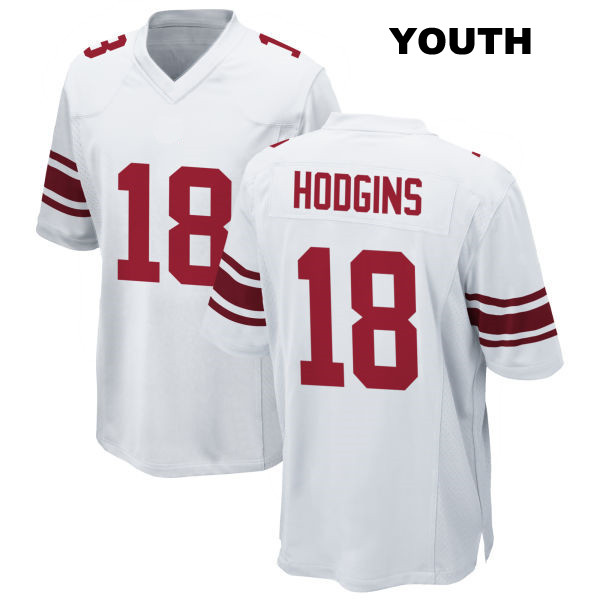 Isaiah Hodgins New York Giants Stitched Youth Number 18 Away White Game Football Jersey